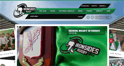 Desktop Screenshot of ironsidesrugby.com